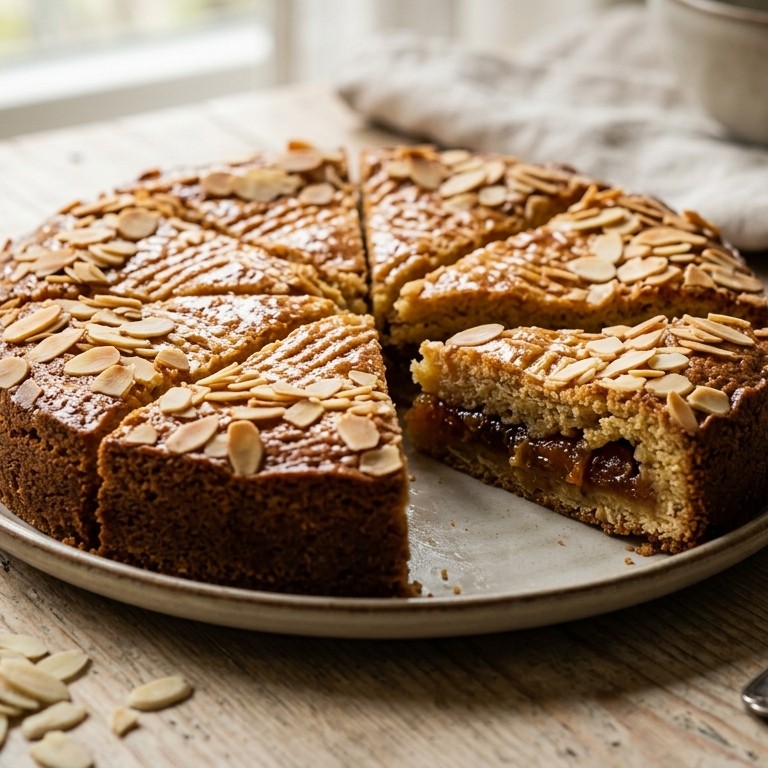Gevulde boterkoek met abrikozen recept