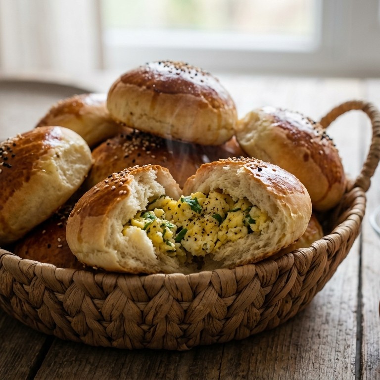 Gevulde broodjes met ei recept