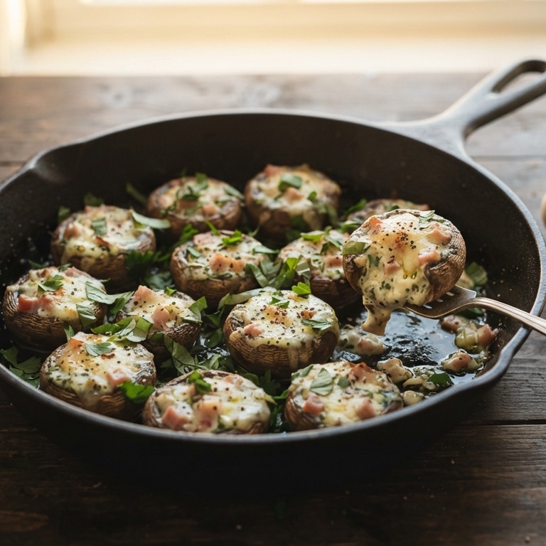 Gevulde champignons met boursin recept