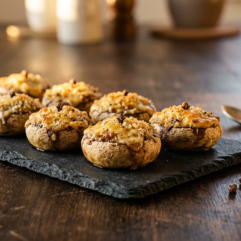 Gevulde champignons met Friese nagelkaas recept
