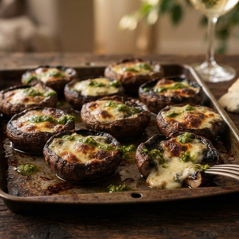 Gevulde champignons met gorgonzola recept