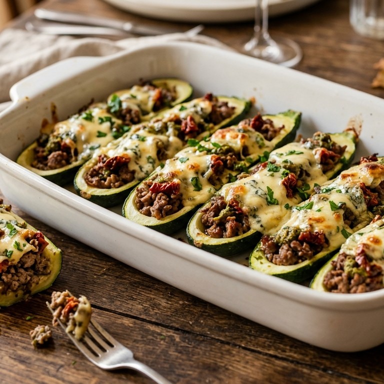Gevulde courgette met gehaktmengsel recept