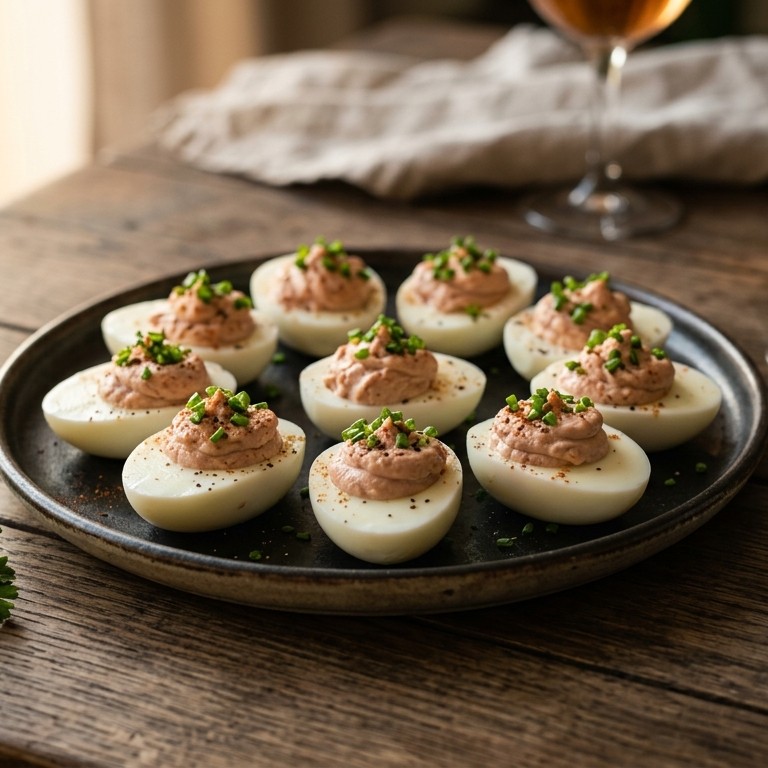 Gevulde eieren met filet americain recept