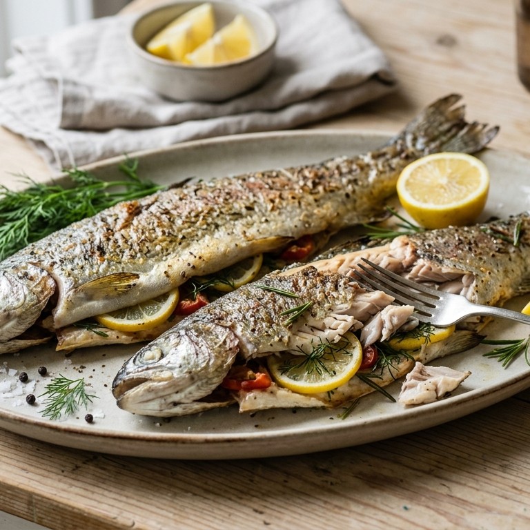 Gevulde forellen recept