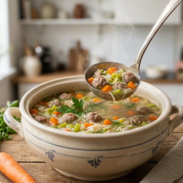 Gevulde groentesoep recept