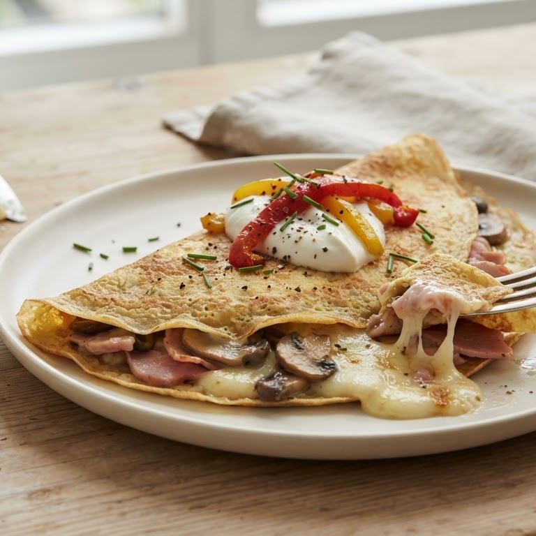 Gevulde hartige pannenkoek recept