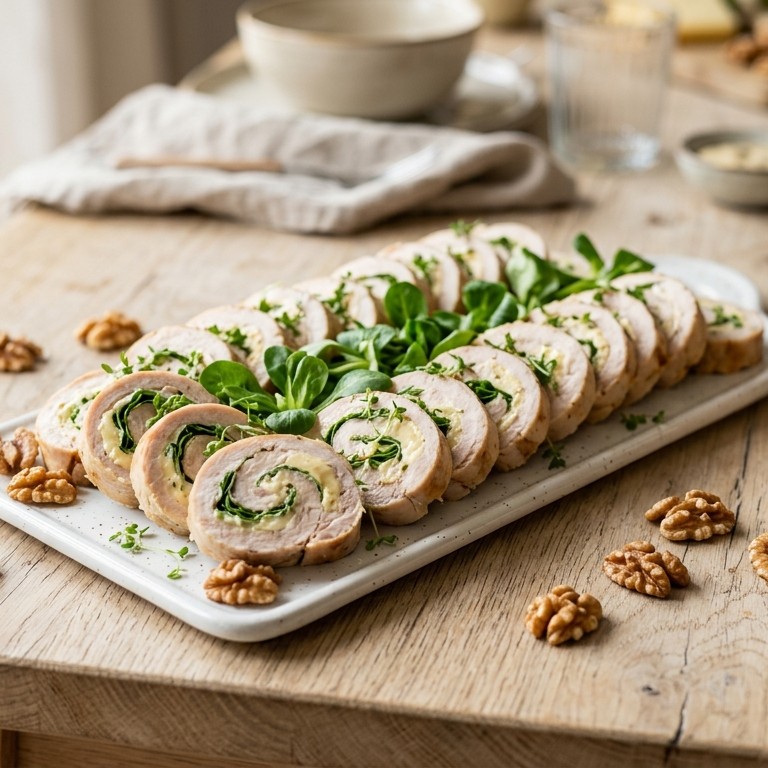 Gevulde kalkoenrolletjes voor buffet recept