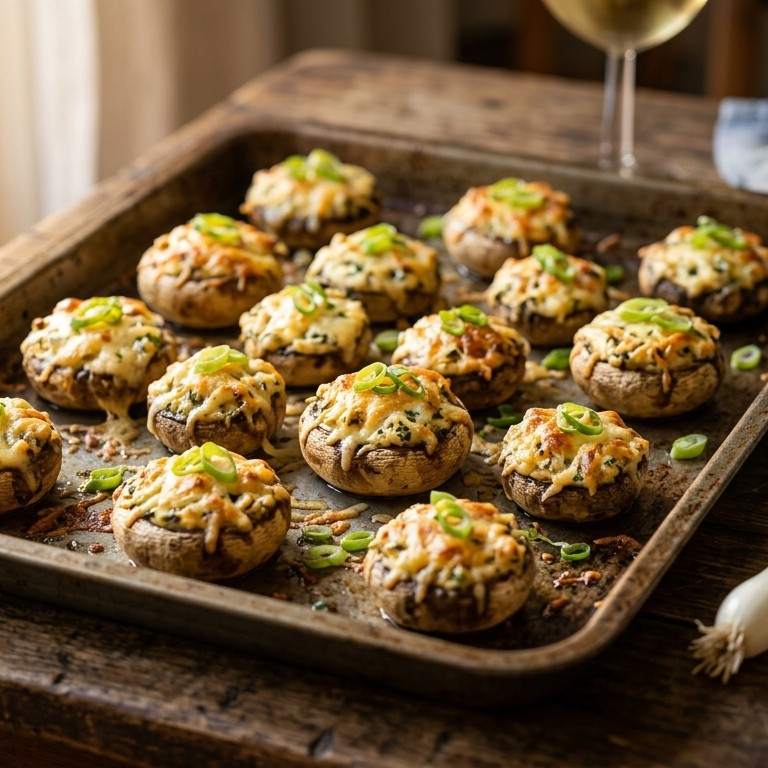 Gevulde kastanjechampignons recept