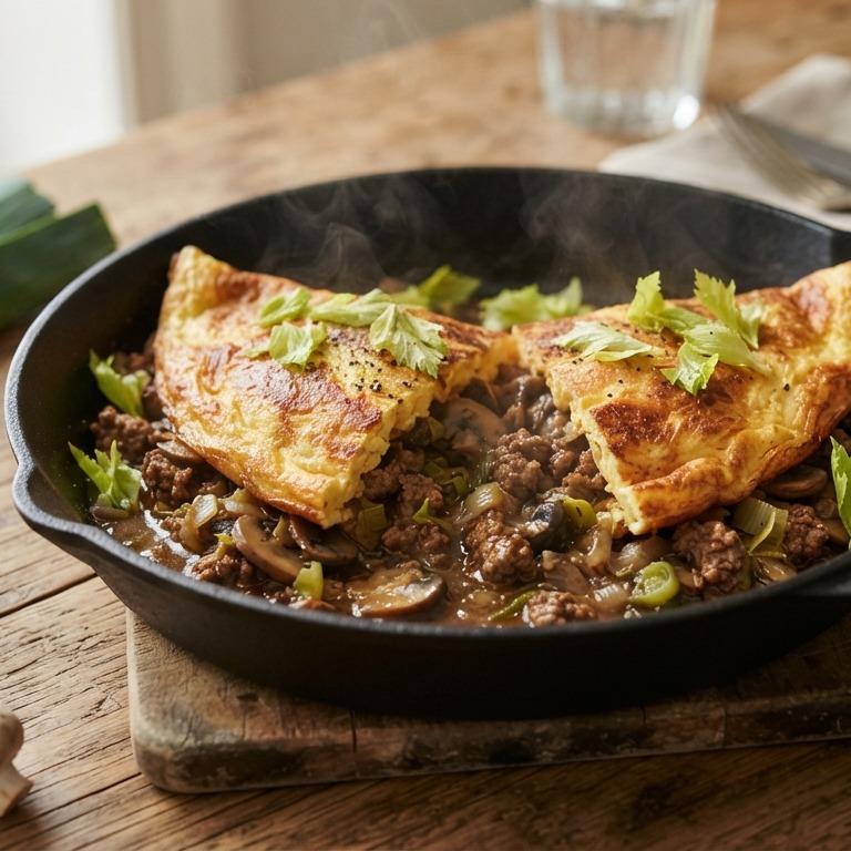 Gevulde omelet voor 2 personen recept
