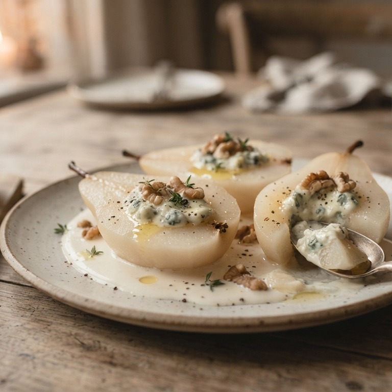 Gevulde peren met danish blue recept