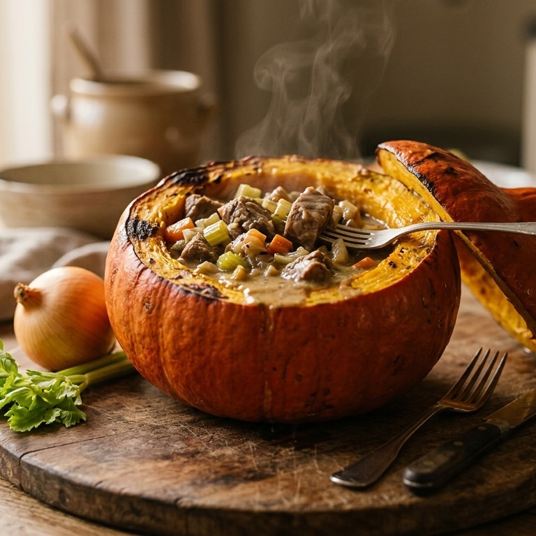 Gevulde pompoen recept