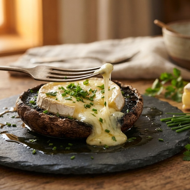 Gevulde portobello met brie recept