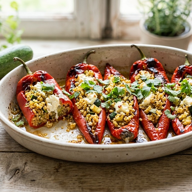 Gevulde puntpaprika's recept