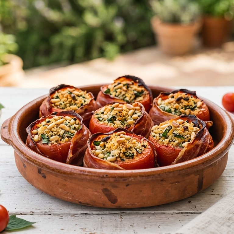 Gevulde tomaat met serranoham recept
