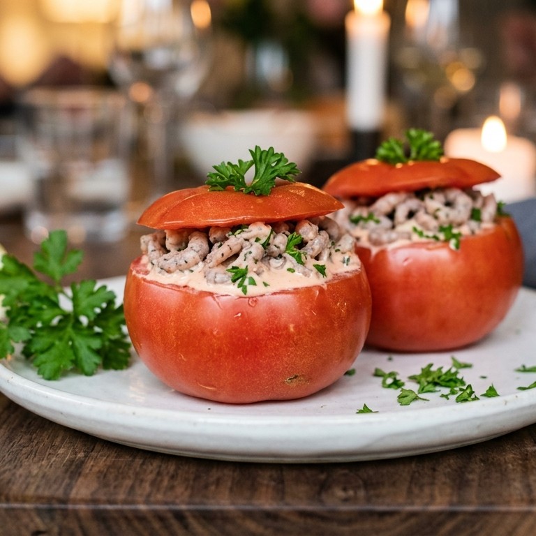 Gevulde tomaten met garnalencocktail recept