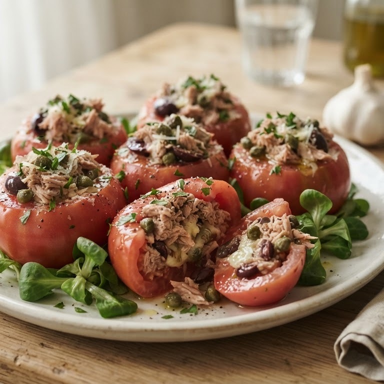 Gevulde tomaten met tonijn recept