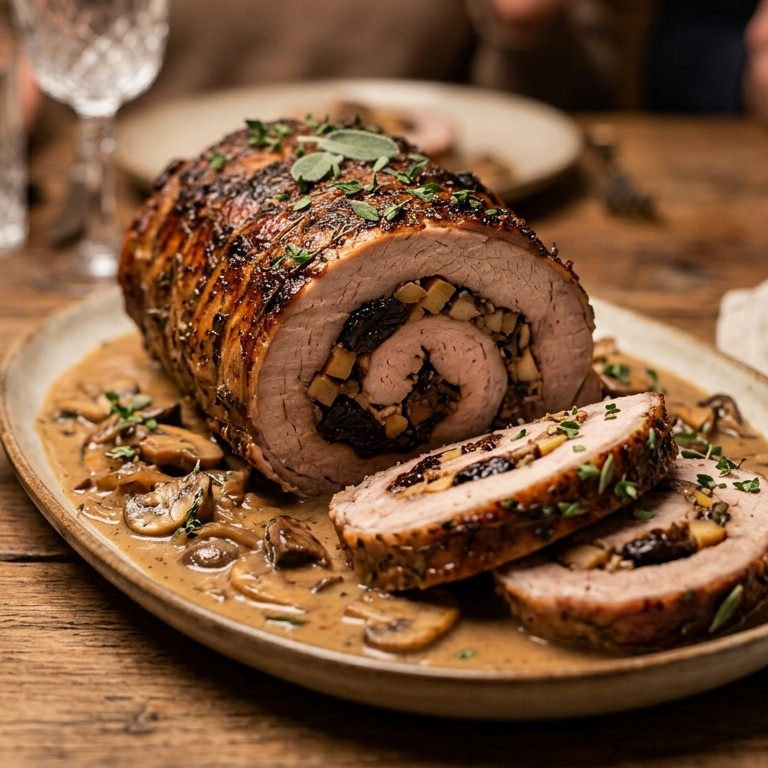 Gevulde varkensfiletrollade recept