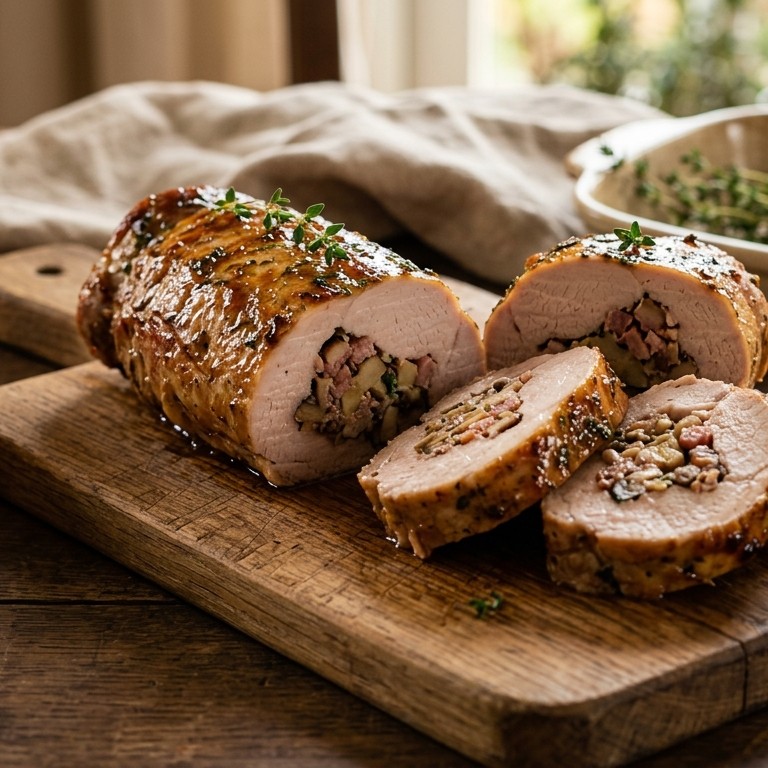 Gevulde varkenshaasjes recept