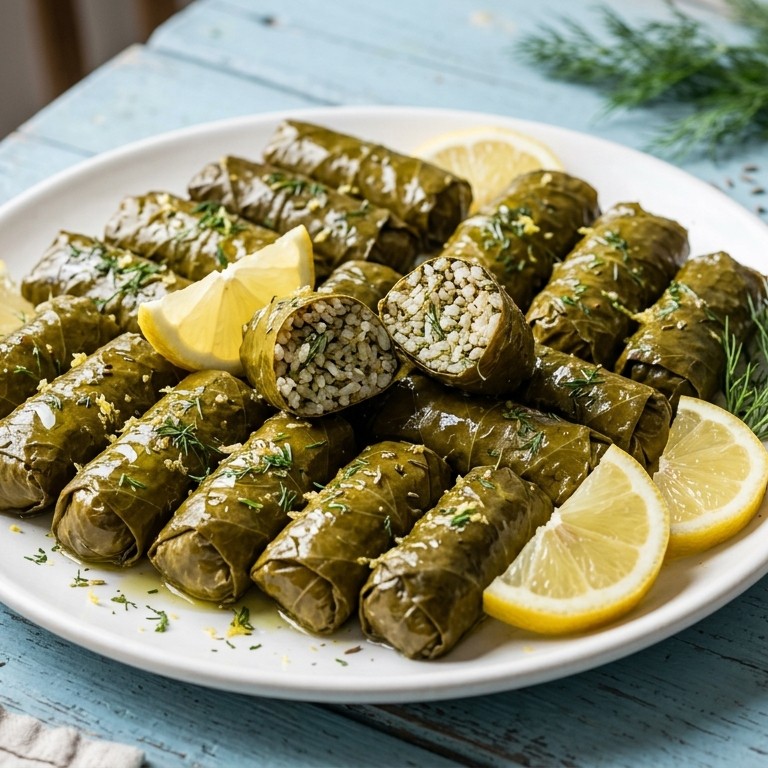 Gevulde wijnbladeren recept