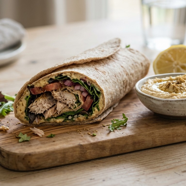 Gevulde wrap met makreel recept