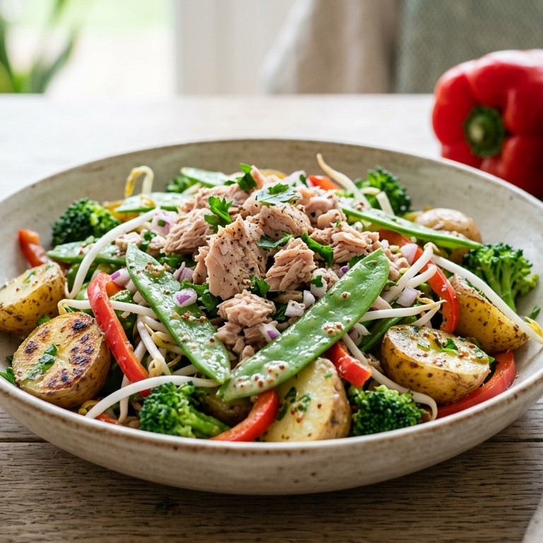 Gewokte koude salade recept