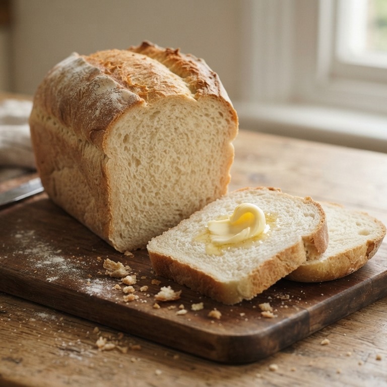 Gewoon witbrood in broodbakmachine recept