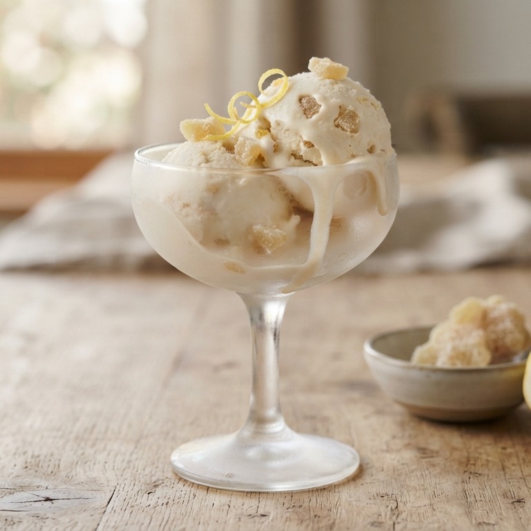 Ginger ice cream recept