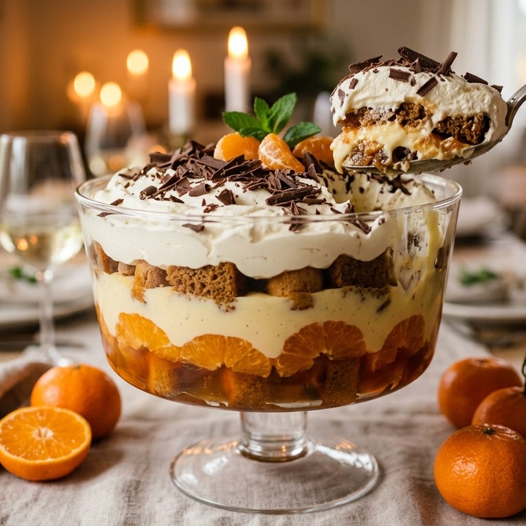 Gingerbread & sherry trifle recept