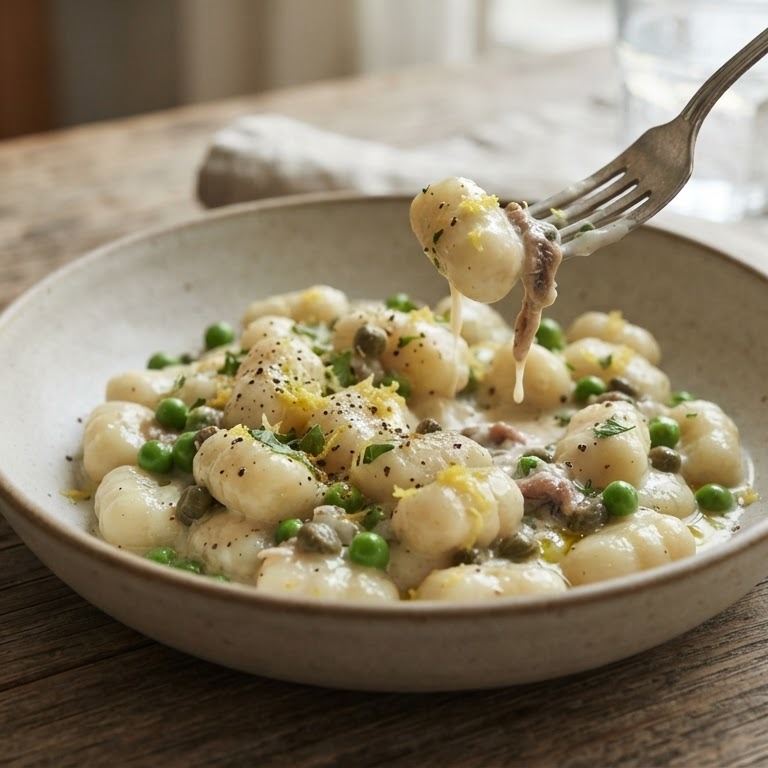Gnocchi met ansjovis recept