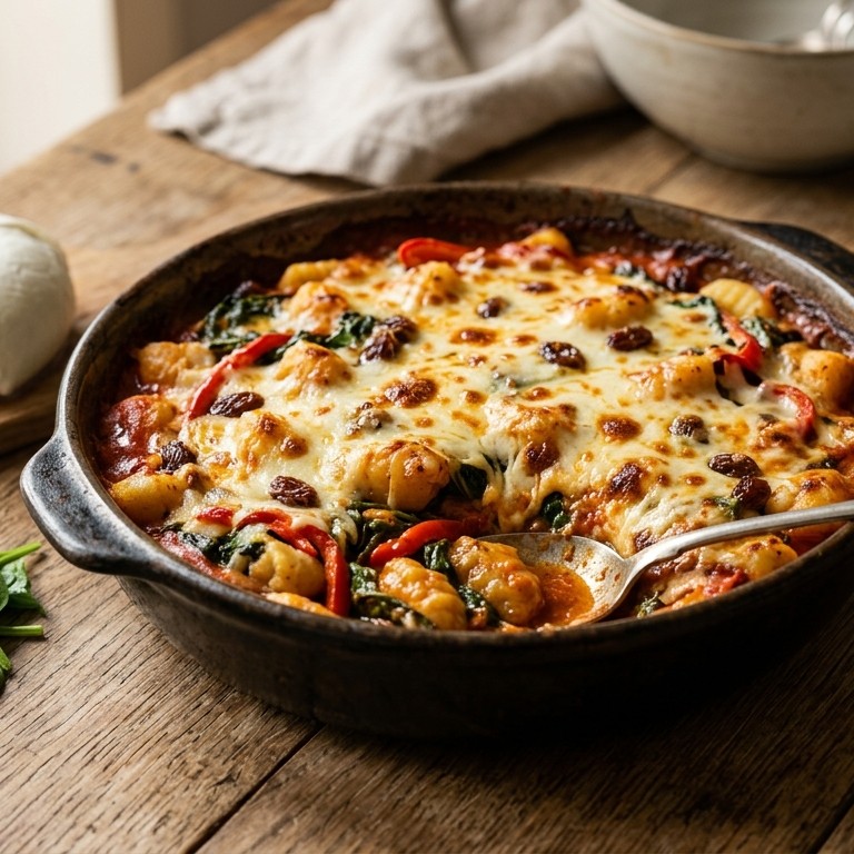 Gnocchigratin met spinazie recept