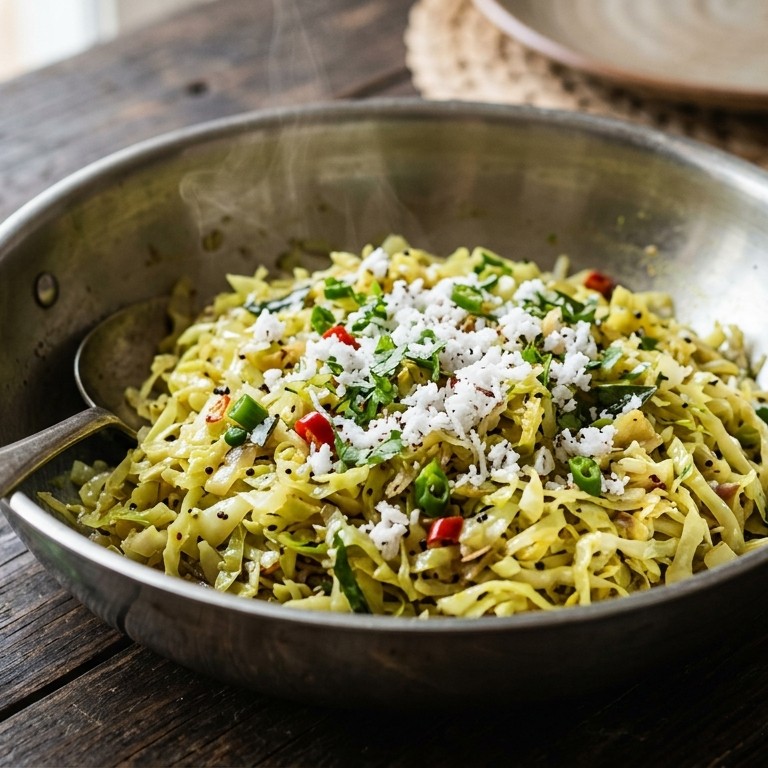 Gobi Fugath (Gebakken kool) recept