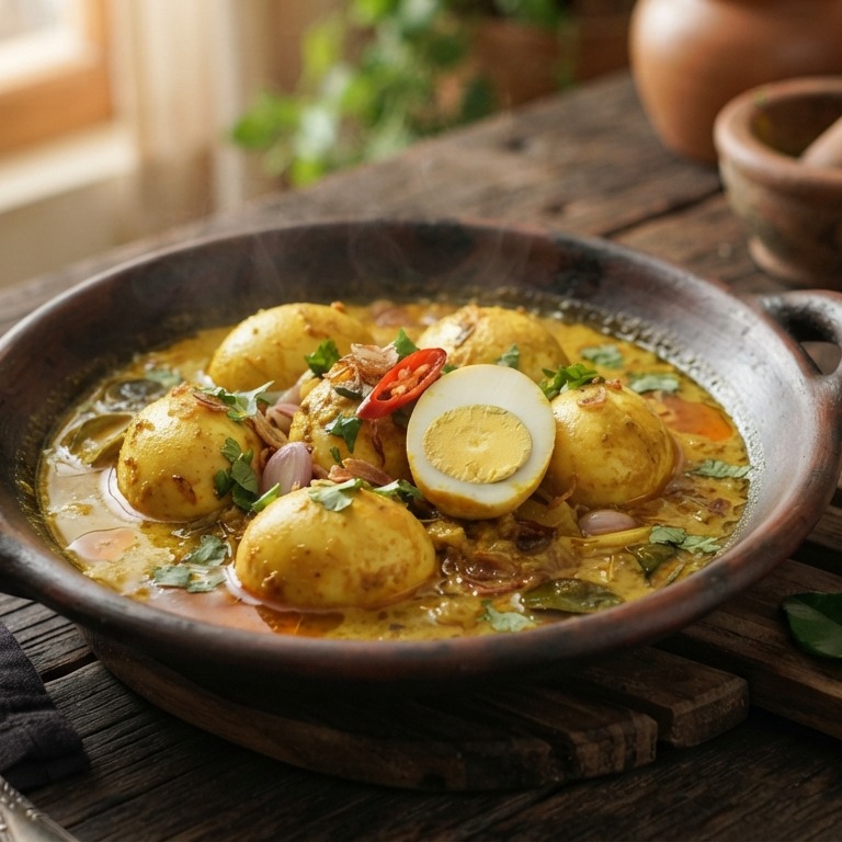Goelai van gekookte eieren recept