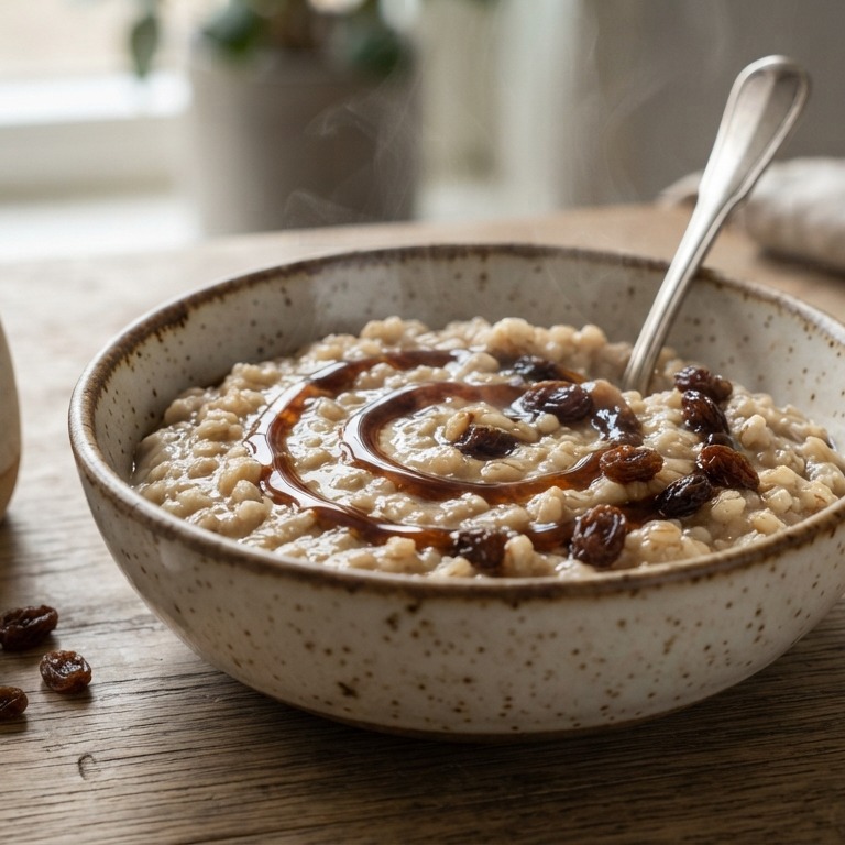 Gortepap met stroop en rozijnen recept