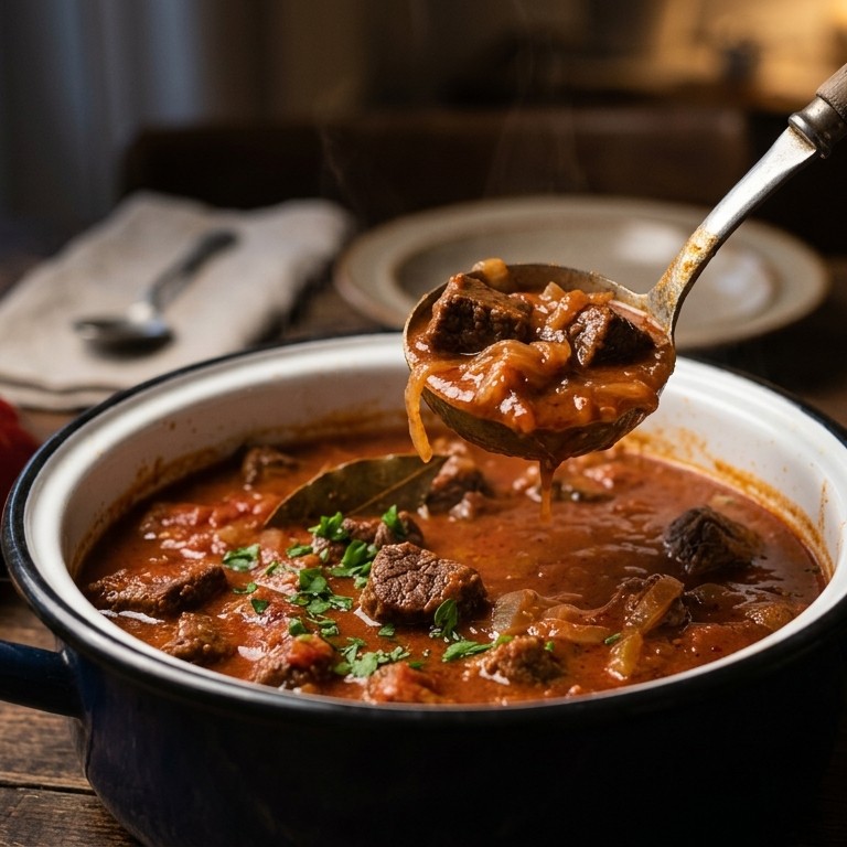 Goulash (milde) recept