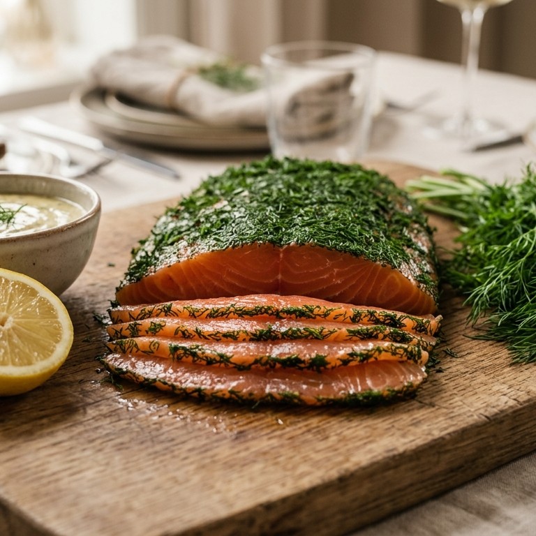 Gravad lax recept
