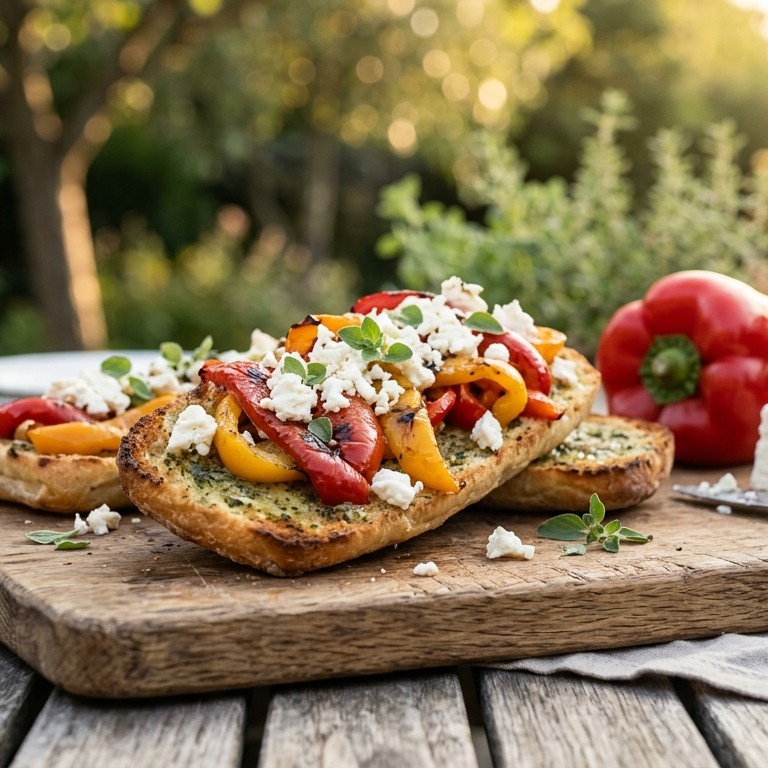 Grieks broodje met paprika recept