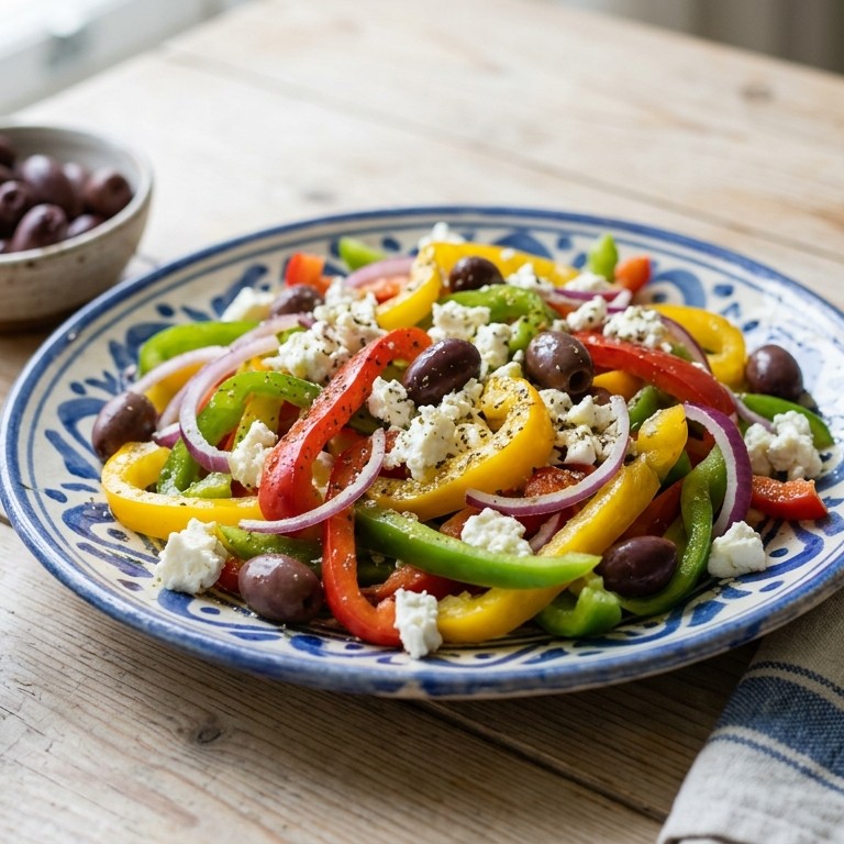 Griekse paprikasalade recept