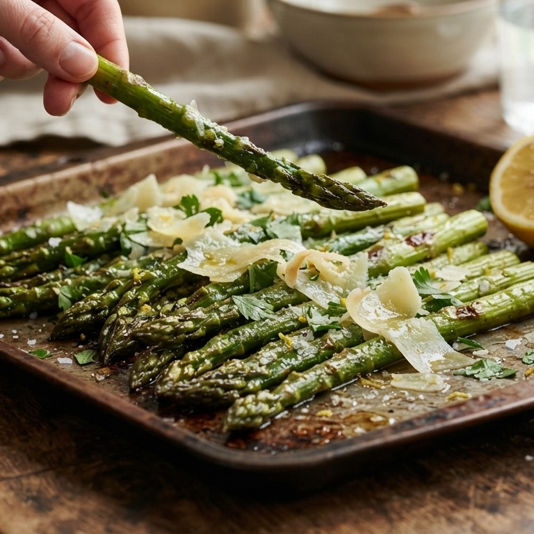 Groene asperges uit de oven recept