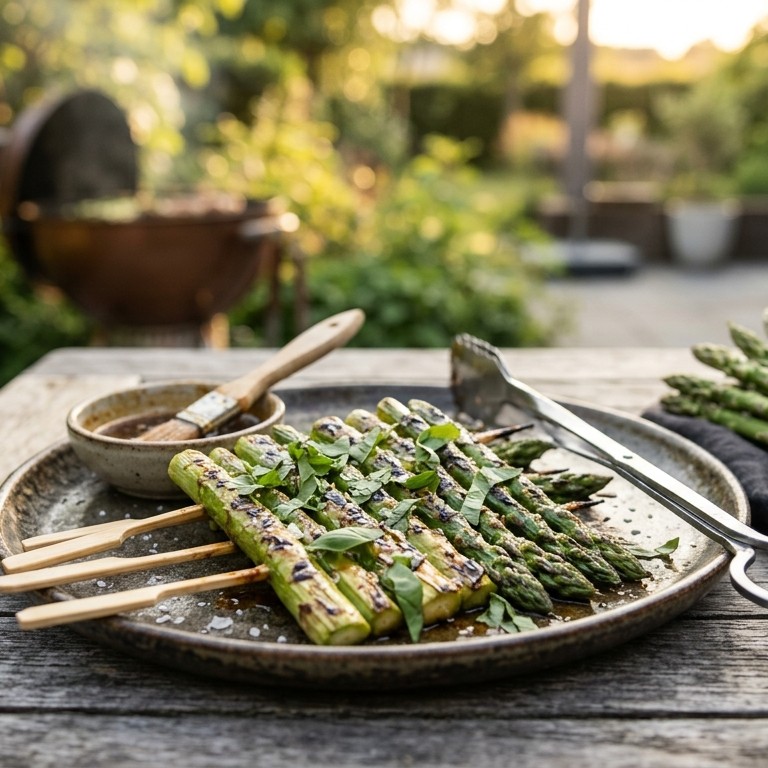 Groene BBQ asperges recept