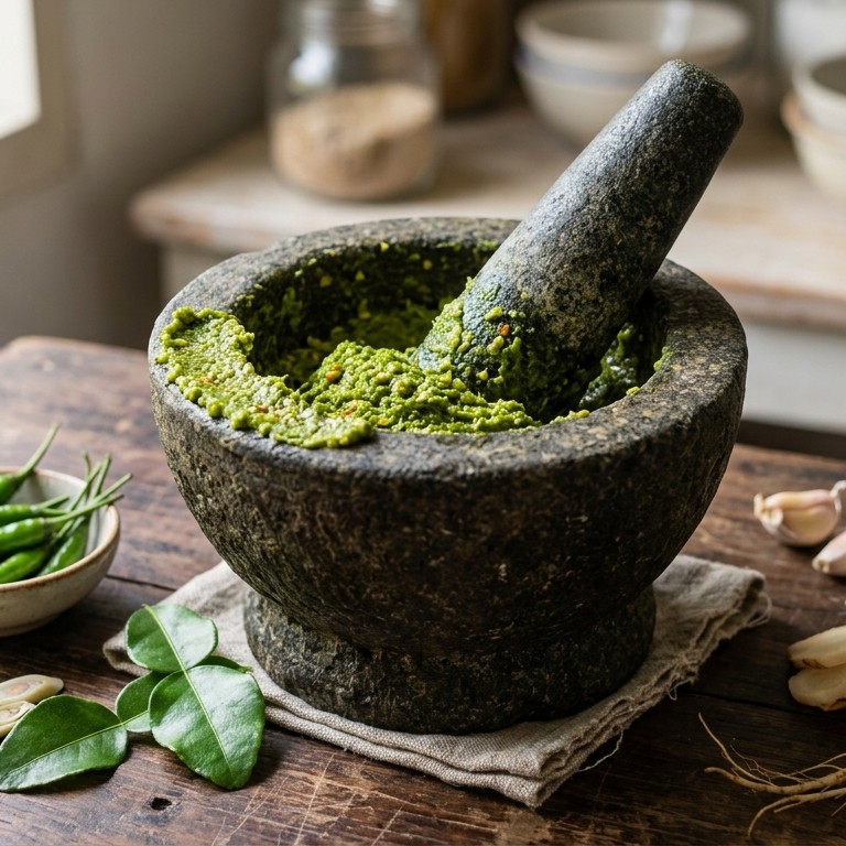 Groene kerriepasta recept