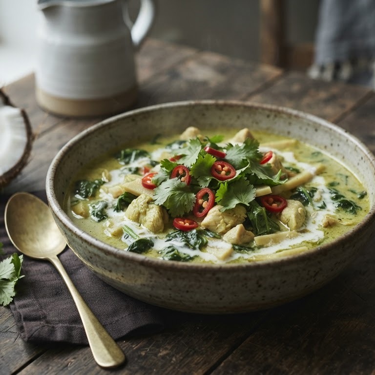 Groene kipcurry recept