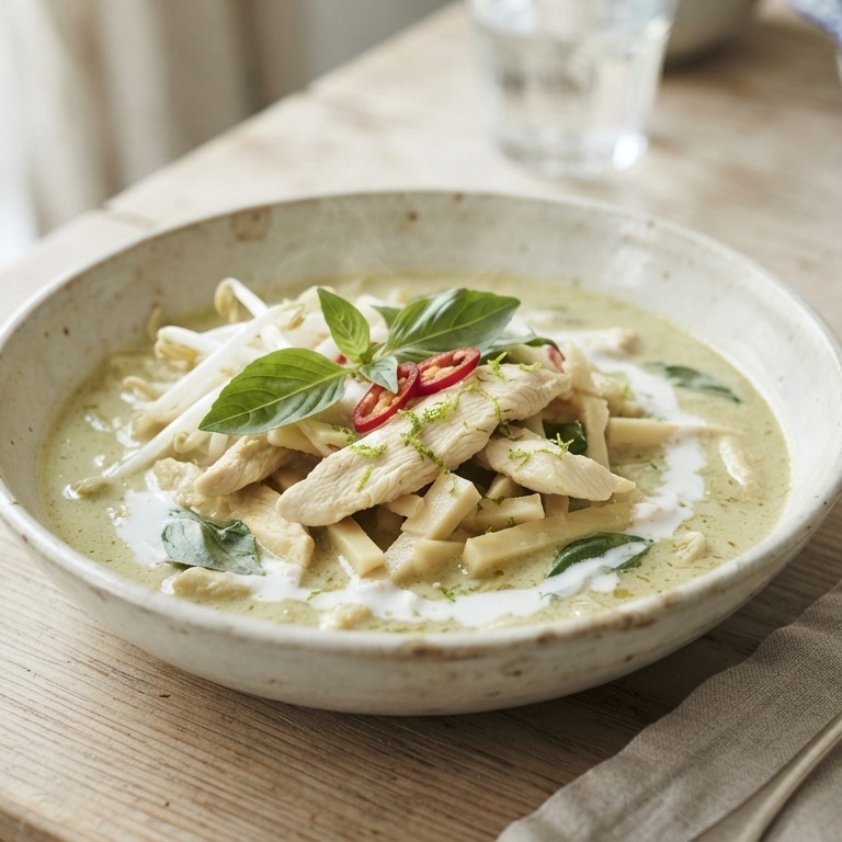 Groene kipkerrie recept