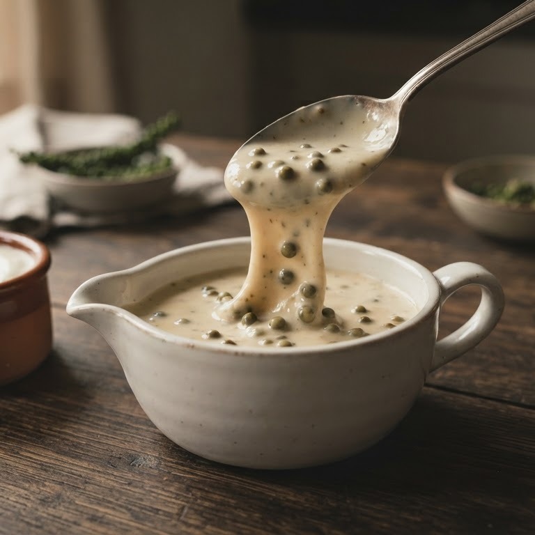 Groene peper-saus recept