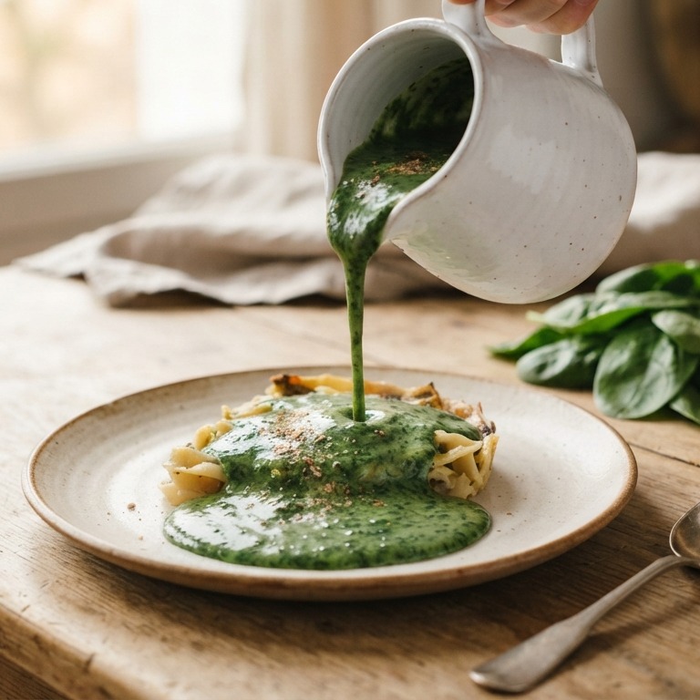 Groene saus (spinazie) recept