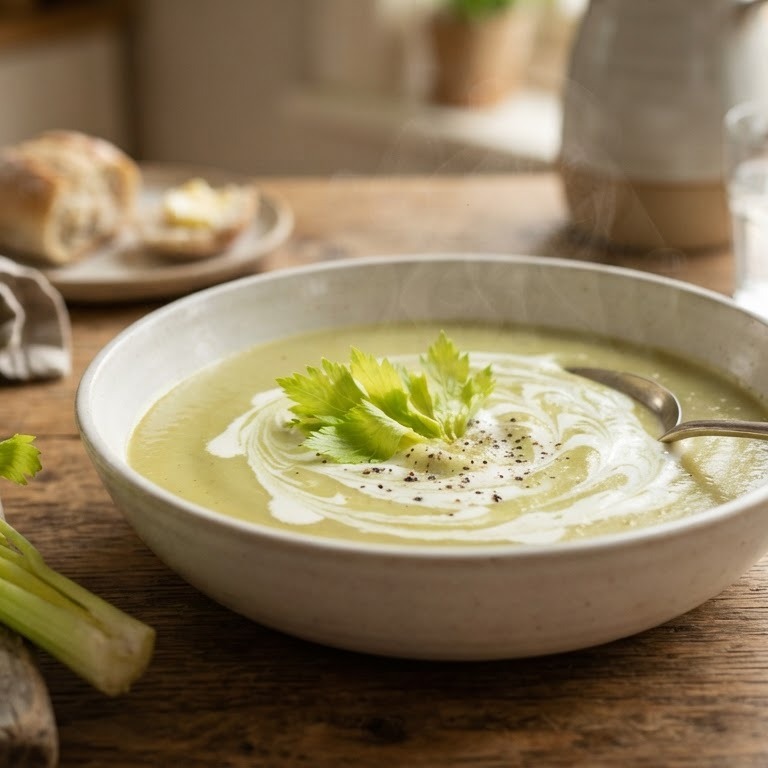 Groene selderijsoep recept