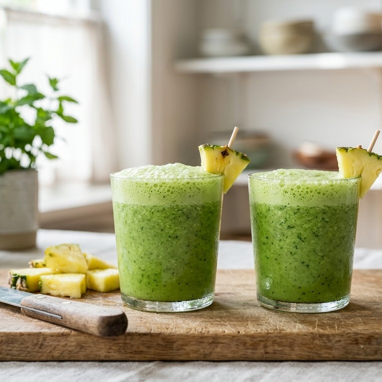 Groene smoothie: spinazie-ananas recept
