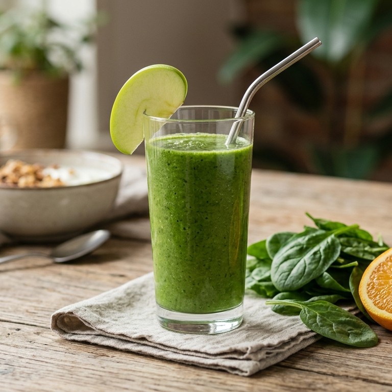 Groene spinazie smoothie recept