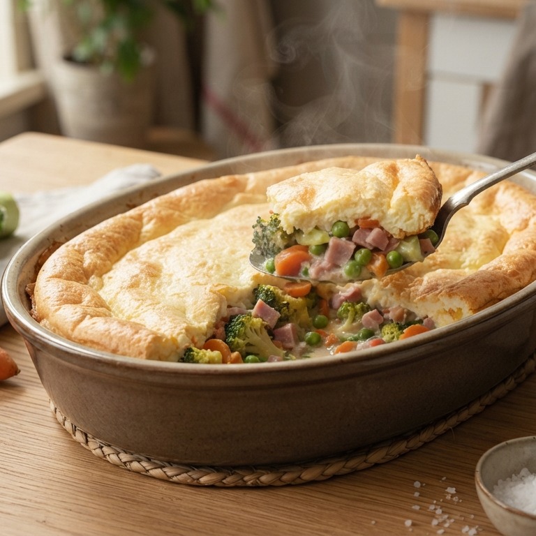 Groente-ovenschotel met kwarkkorst recept