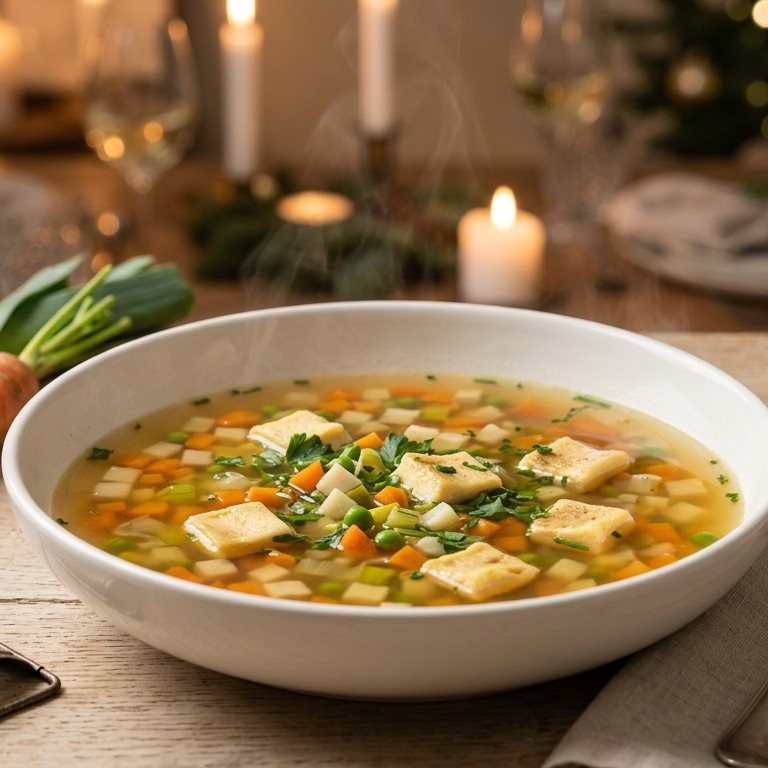 Groentebouillon met ei recept