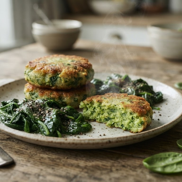Groenteburgers met peperspinazie recept